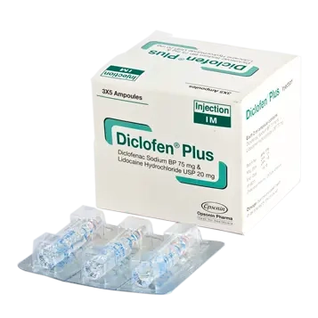 Pack Image: Diclofen Plus (75 mg Injection (2 ml ampoule)