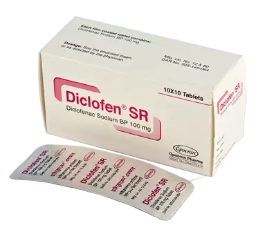 Pack Image: Diclofen SR 100 mg Tablet (10 x 10)