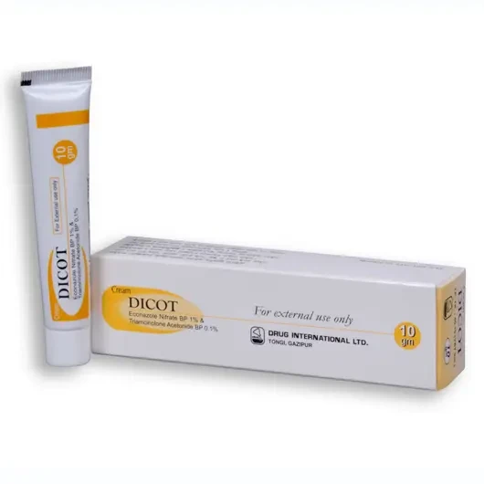 Pack Image: Dicot 1% 0.1% Cream (10 gm tube)