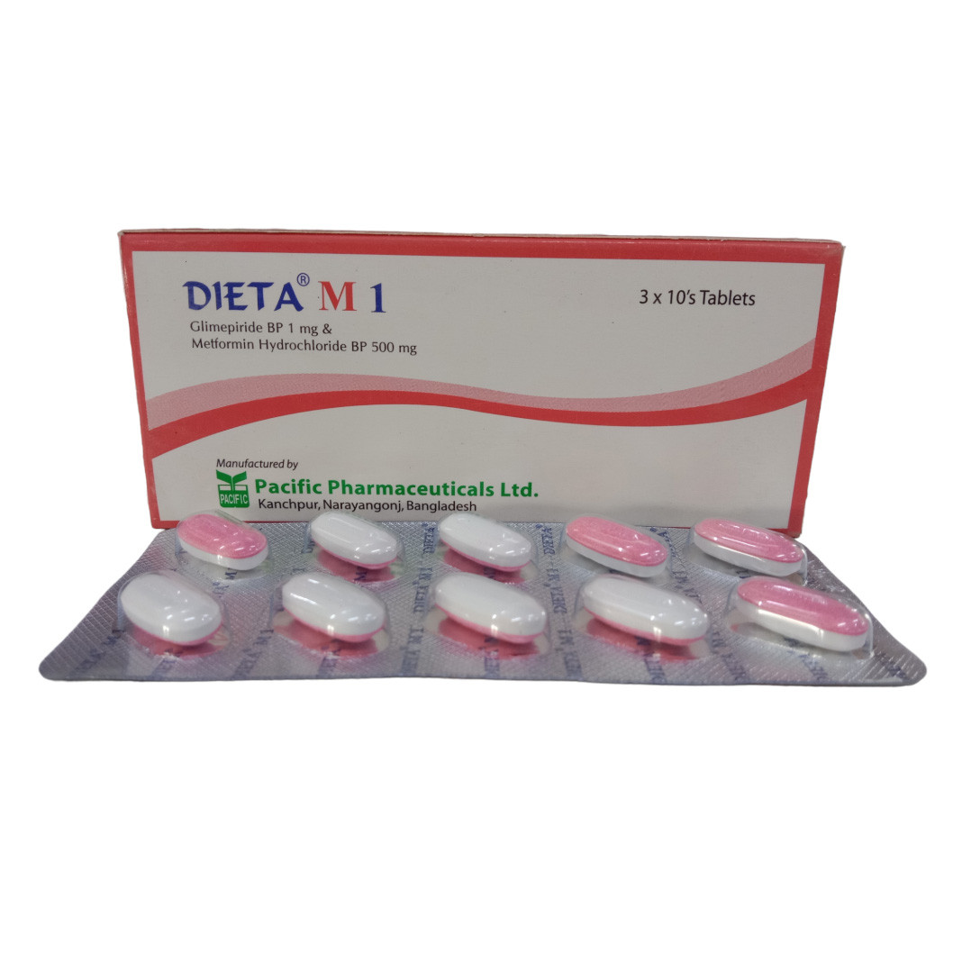 Pack Image: Dieta M 1 mg Tablet (3 x 10)