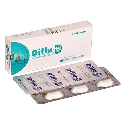 Pack Image: Diflu 150 mg Capsule (2 x 6)