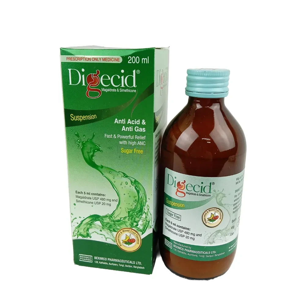 Pack Image: Digecid (480 mg Suspension (200 ml bottle)