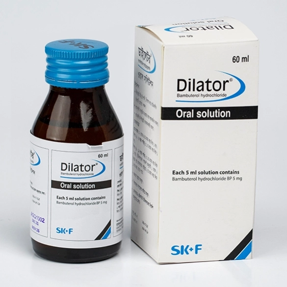 Pack Image: Dilator 5 mg Oral Solution (60 ml bottle)