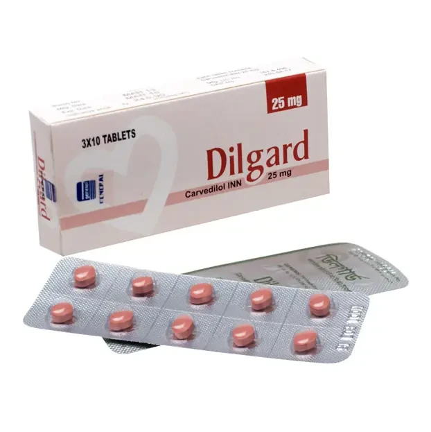 Pack Image: Dilgard 25 mg Tablet (3 x 10)