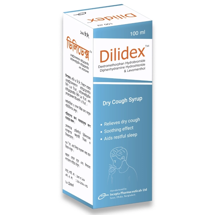 Pack Image: Dilidex (14 mg Syrup (100 ml bottle)