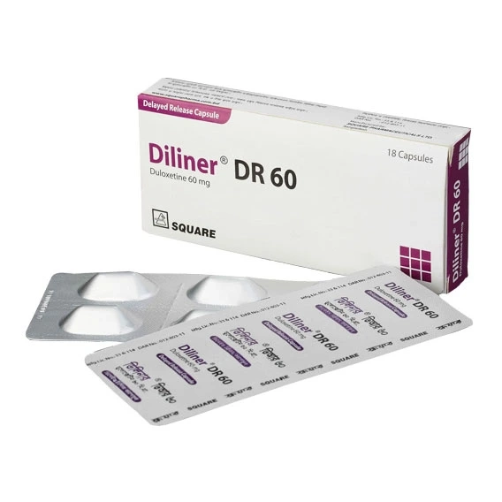 Pack Image: Diliner DR 60 mg DR Capsule (3 x 6)