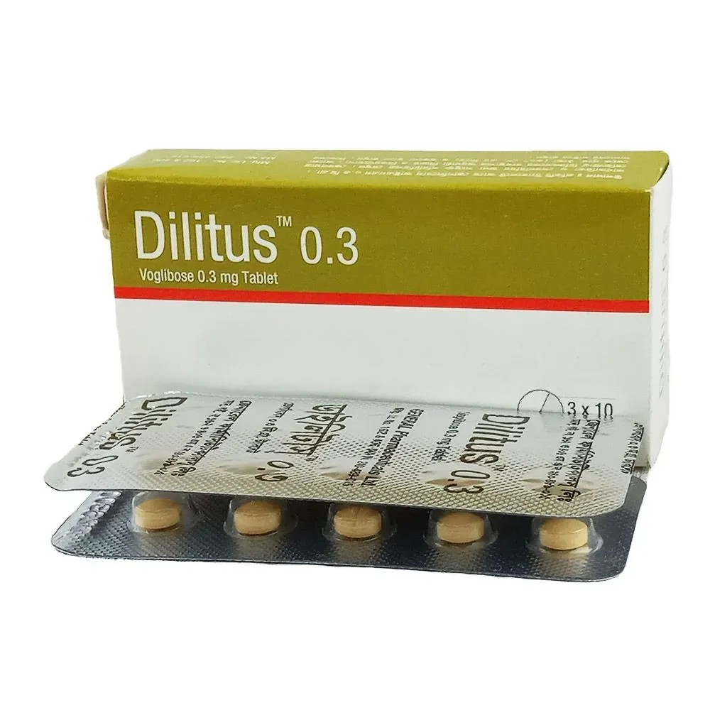 Pack Image: Dilitus 0.3 mg Tablet (3 x 10)