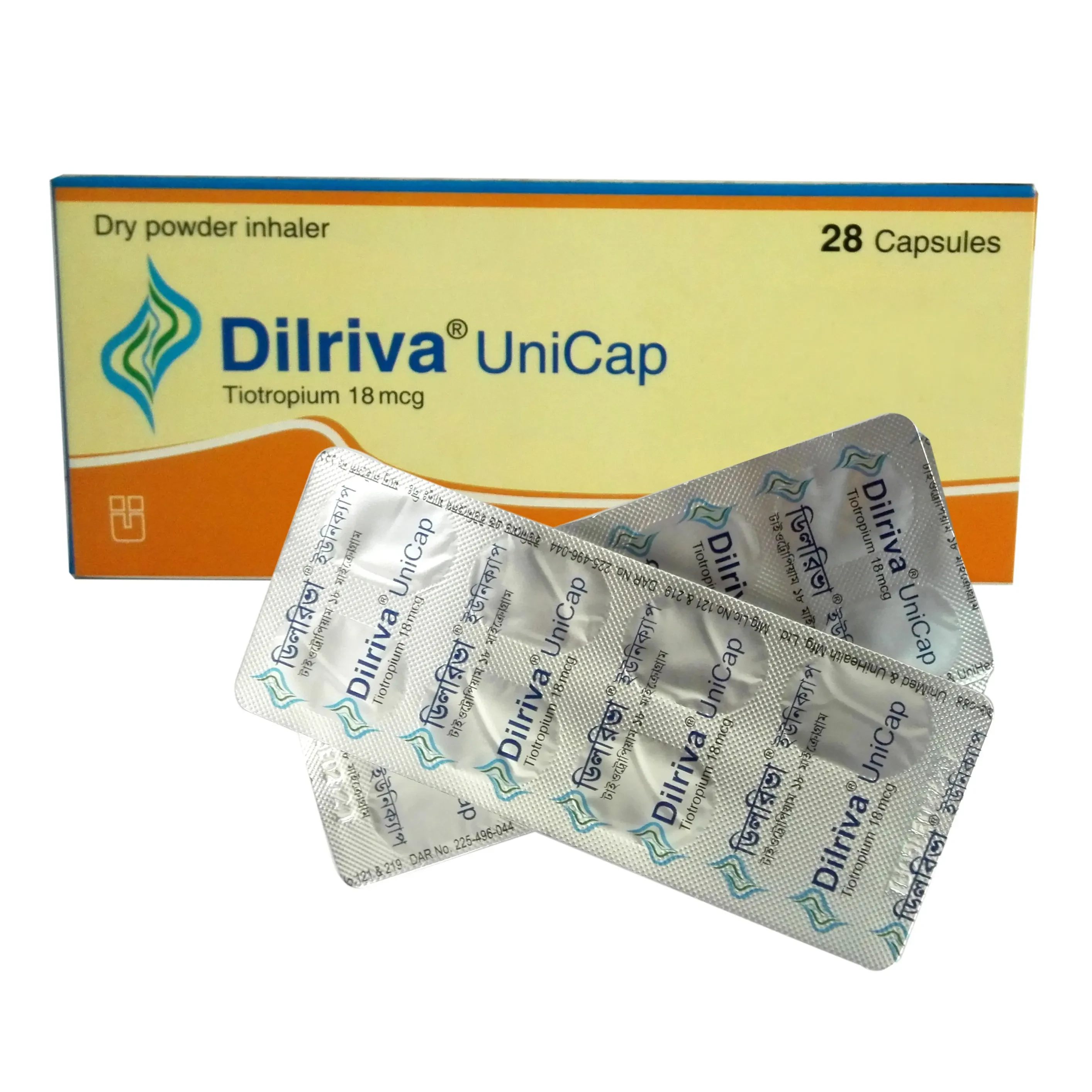 Pack Image: Dilriva 18 mcg Inhalation Capsule (3 x 10)