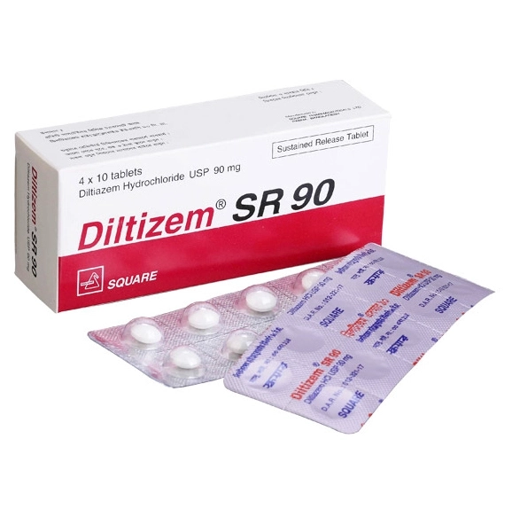 Pack Image: Diltizem SR 90 mg Tablet (4 x 10)