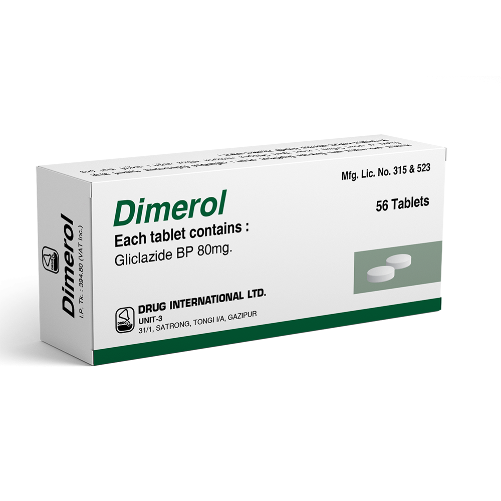 Pack Image: Dimerol 80 mg Tablet (4 x 14)