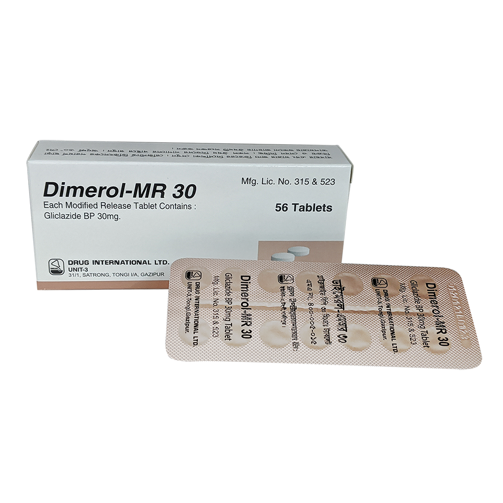 Pack Image: Dimerol MR 30 mg Tablet (4 x 14)