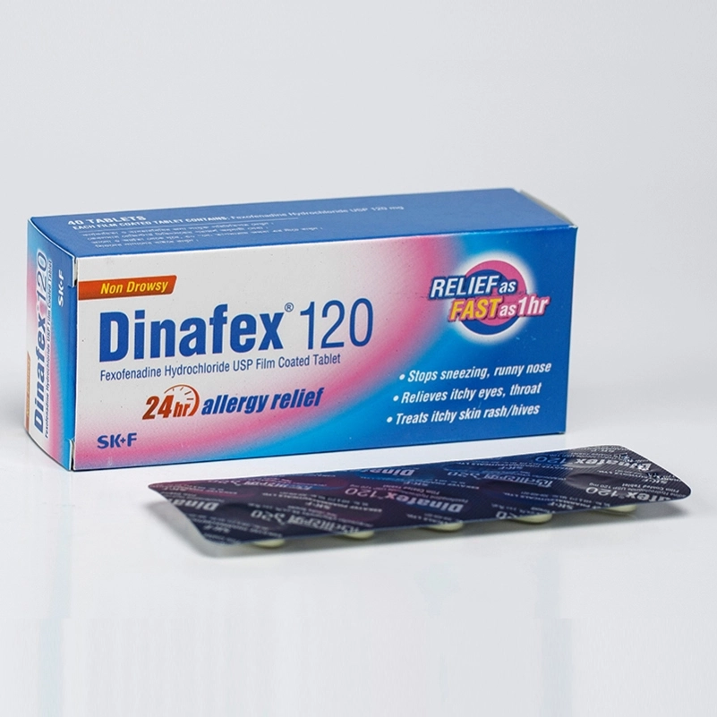 Pack Image: Dinafex 120 mg Tablet (4 x 10)