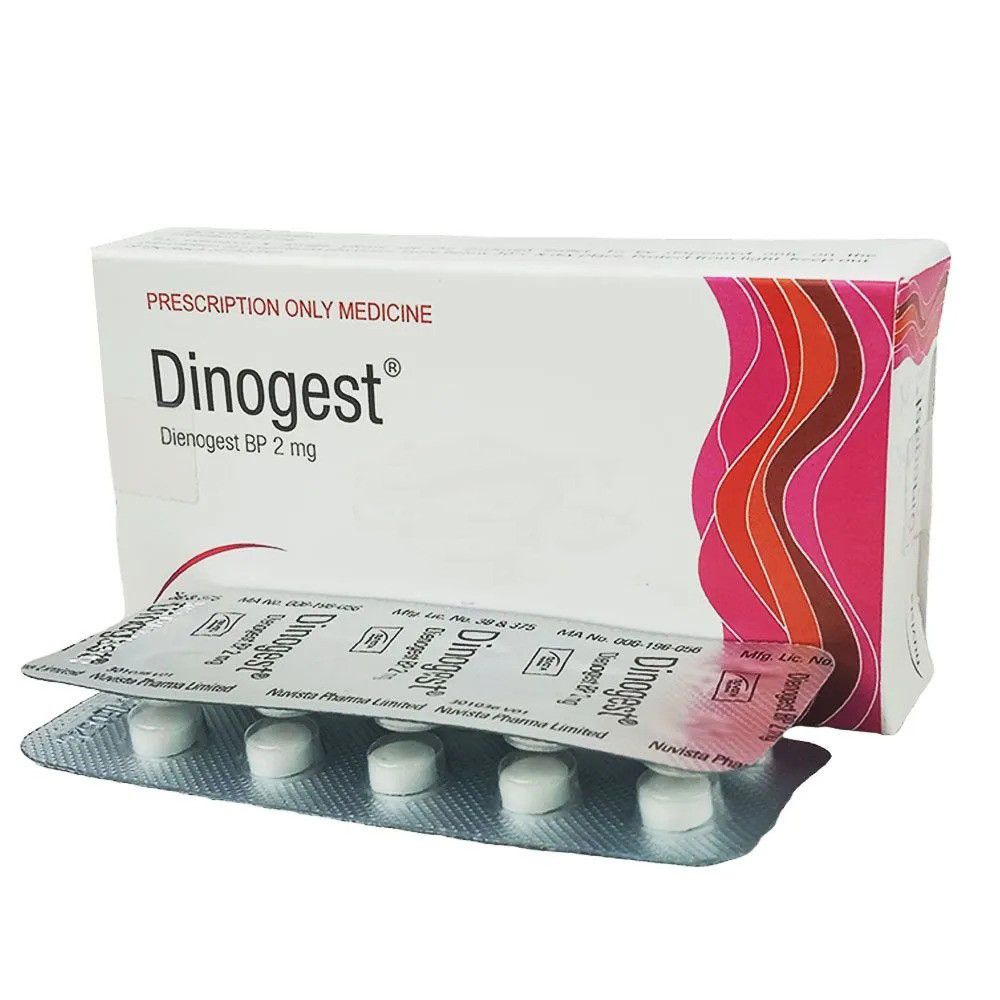 Pack Image: Dinogest 2 mg Tablet (2 x 10)