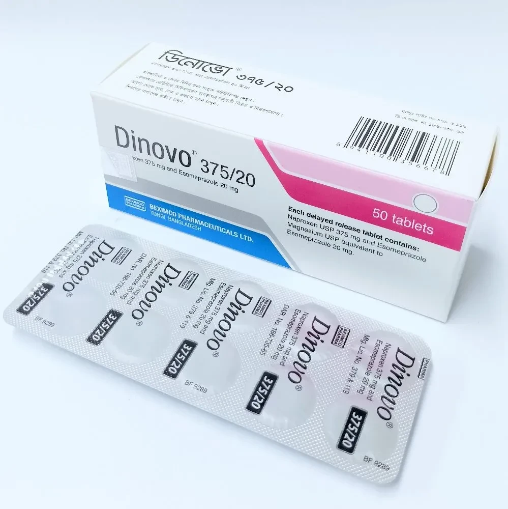 Pack Image: Dinovo 375 mg Tablet (5 x 10)