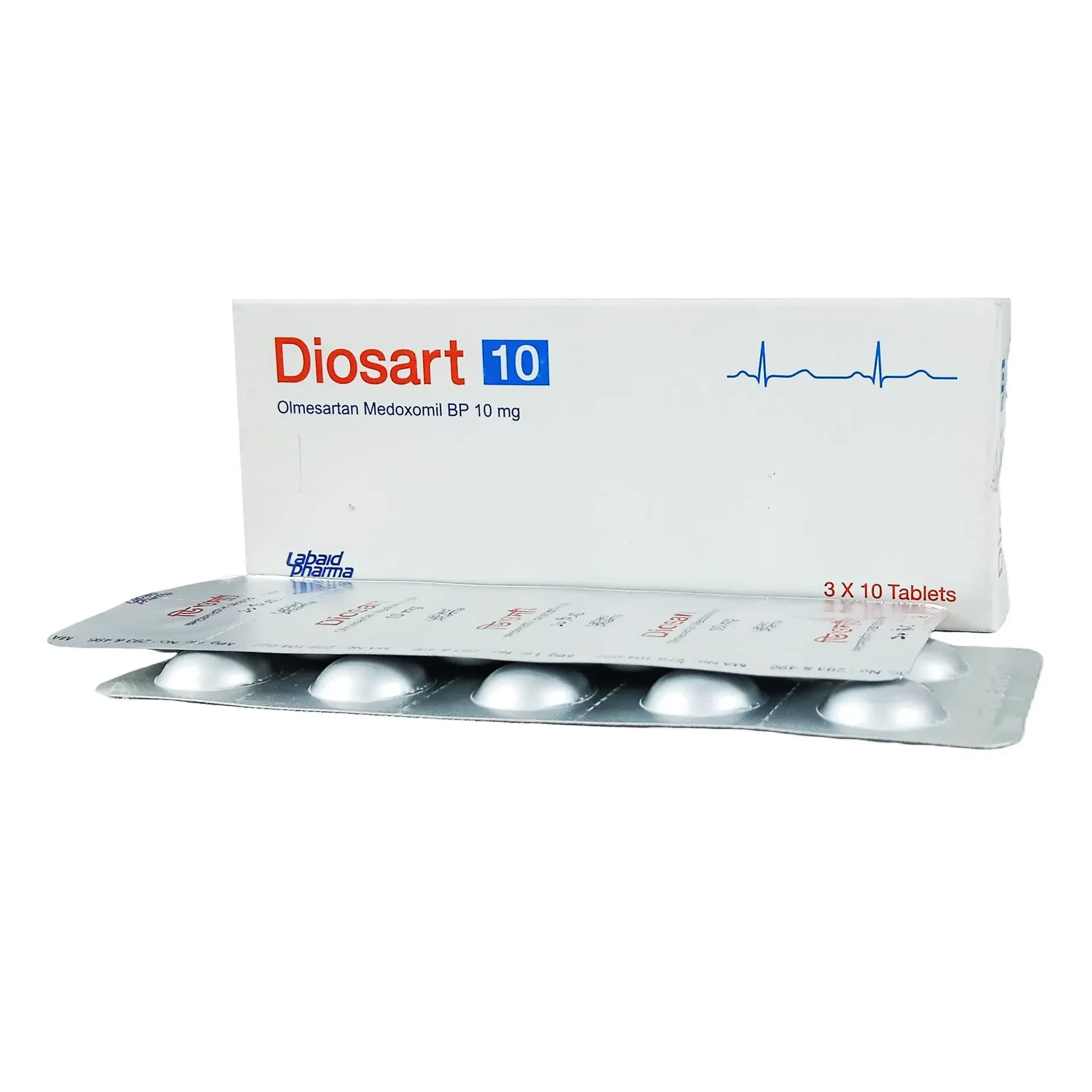 Pack Image: Diosart 10 mg Tablet (3 x 10)