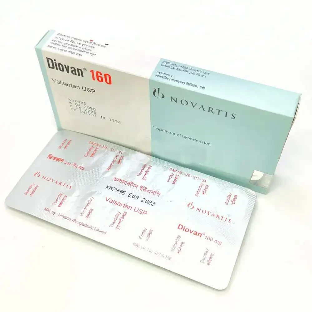 Pack Image: Diovan 160 mg Tablet (2 x 14)