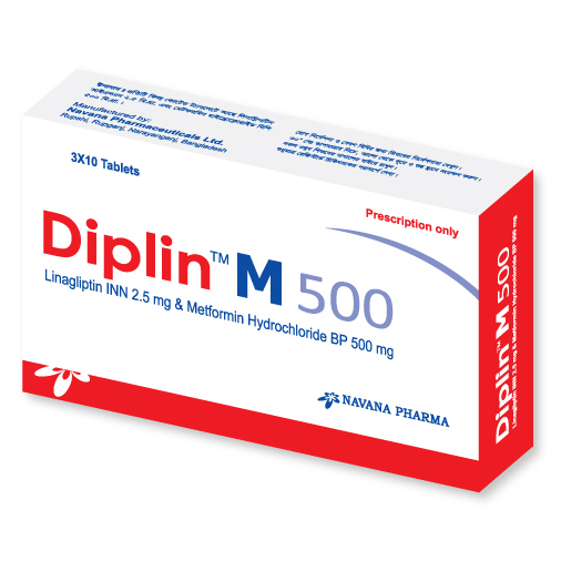 Pack Image: Diplin M 2.5 mg Tablet (3 x 10)