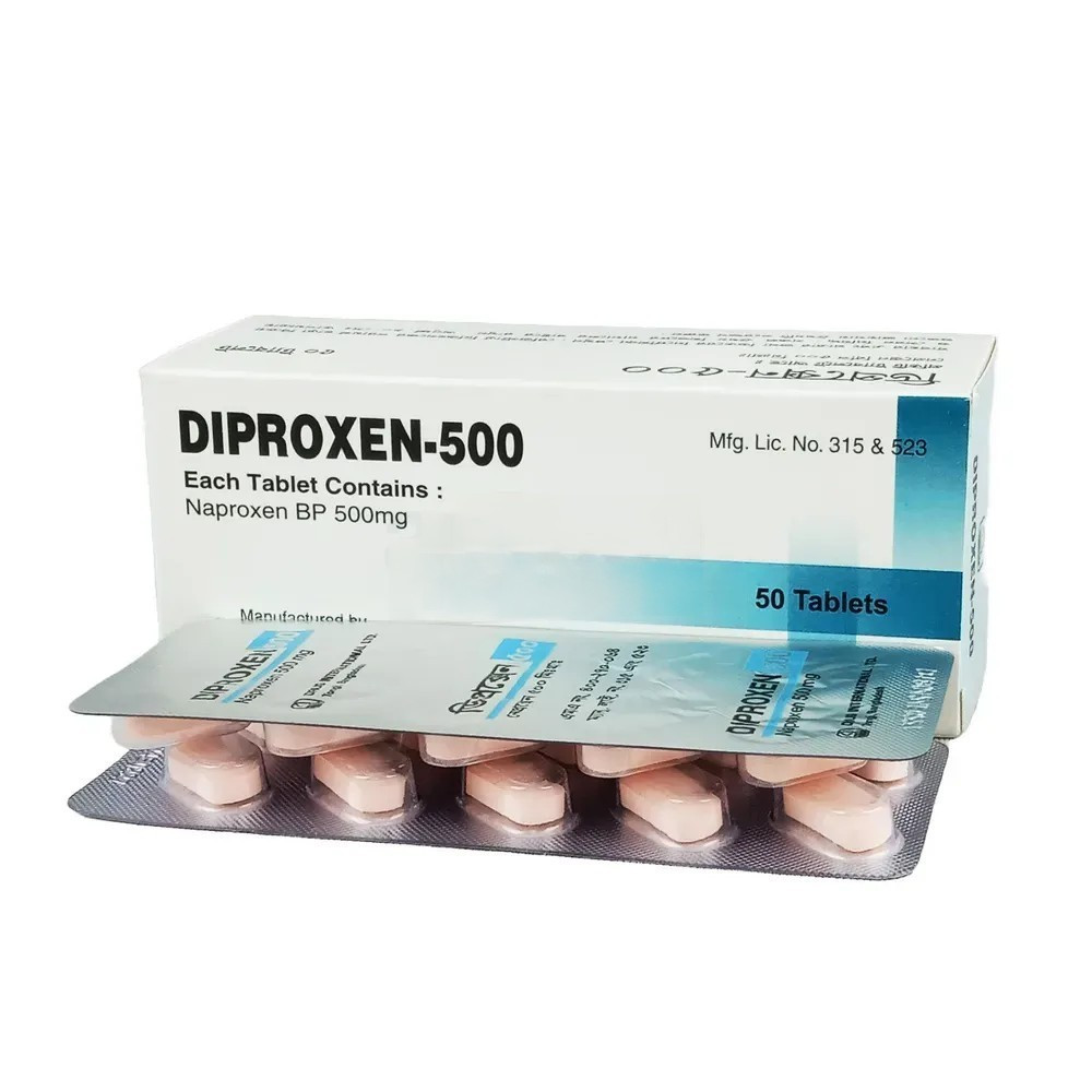 Pack Image: Diproxen 500 mg Tablet (5 x 10)