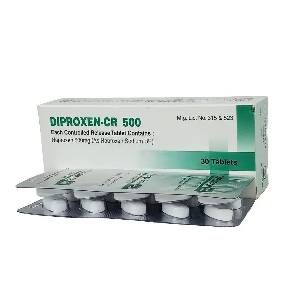 Pack Image: Diproxen CR 500 mg Tablet (3 x 10)