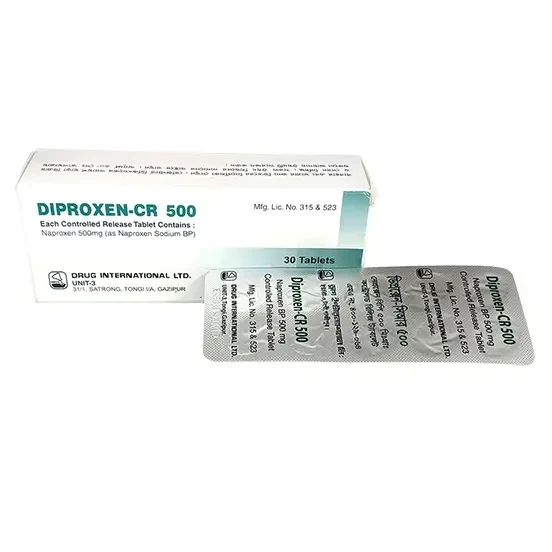 Pack Image: Diproxen CR 500 mg Tablet (3 x 10)