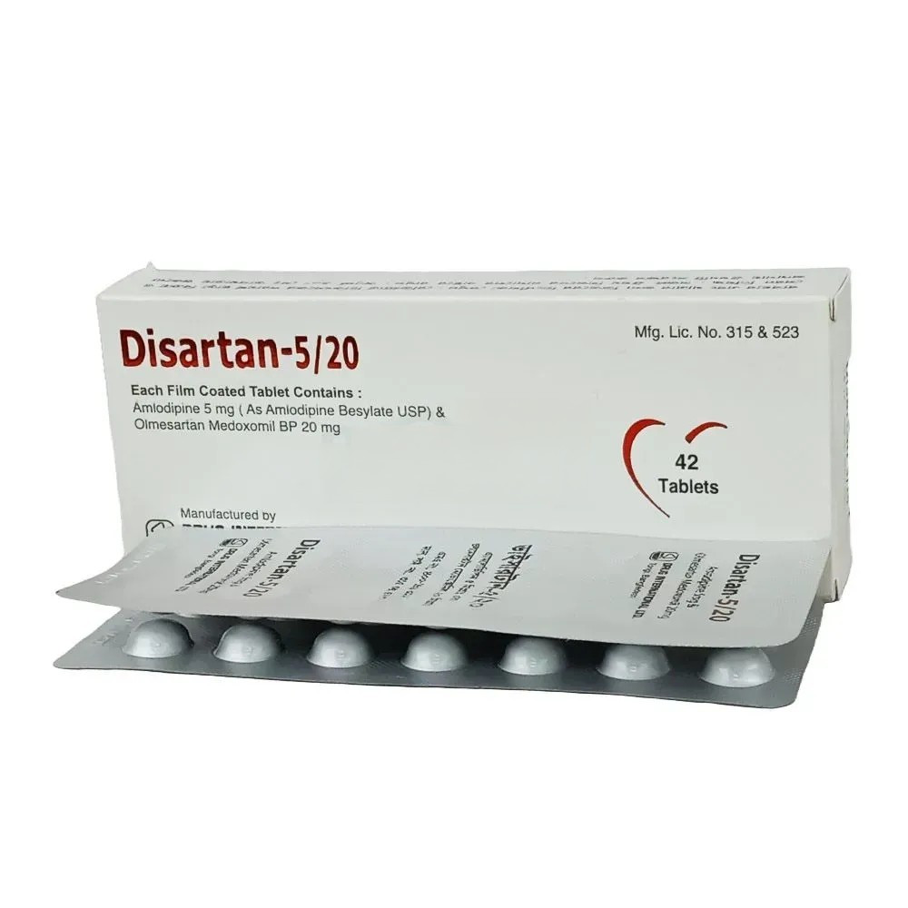 Pack Image: Disartan 5 mg Tablet (3 x 14)