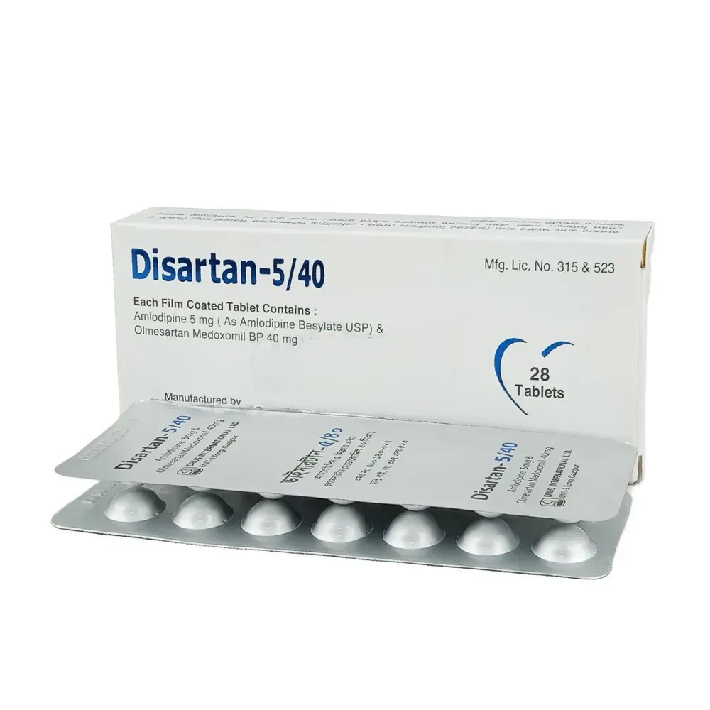 Pack Image: Disartan 5 mg Tablet (2 x 14)