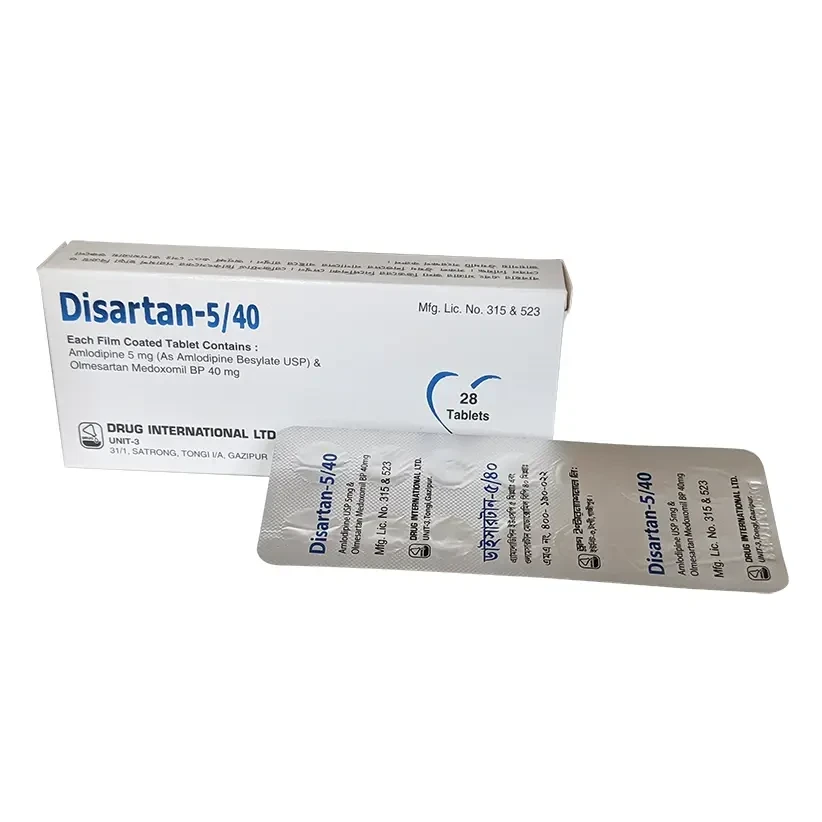 Pack Image: Disartan 5 mg Tablet (2 x 14)