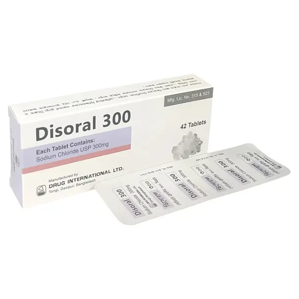 Pack Image: Disoral 300 mg Tablet (3 x 14)