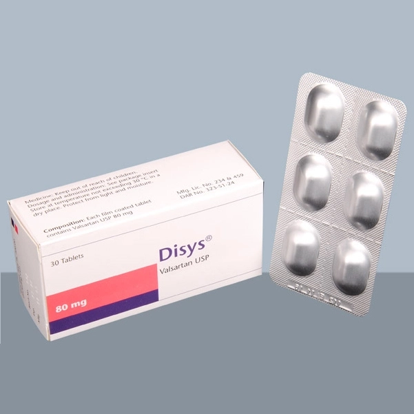 Pack Image: Disys 80 mg Tablet (5 x 6)