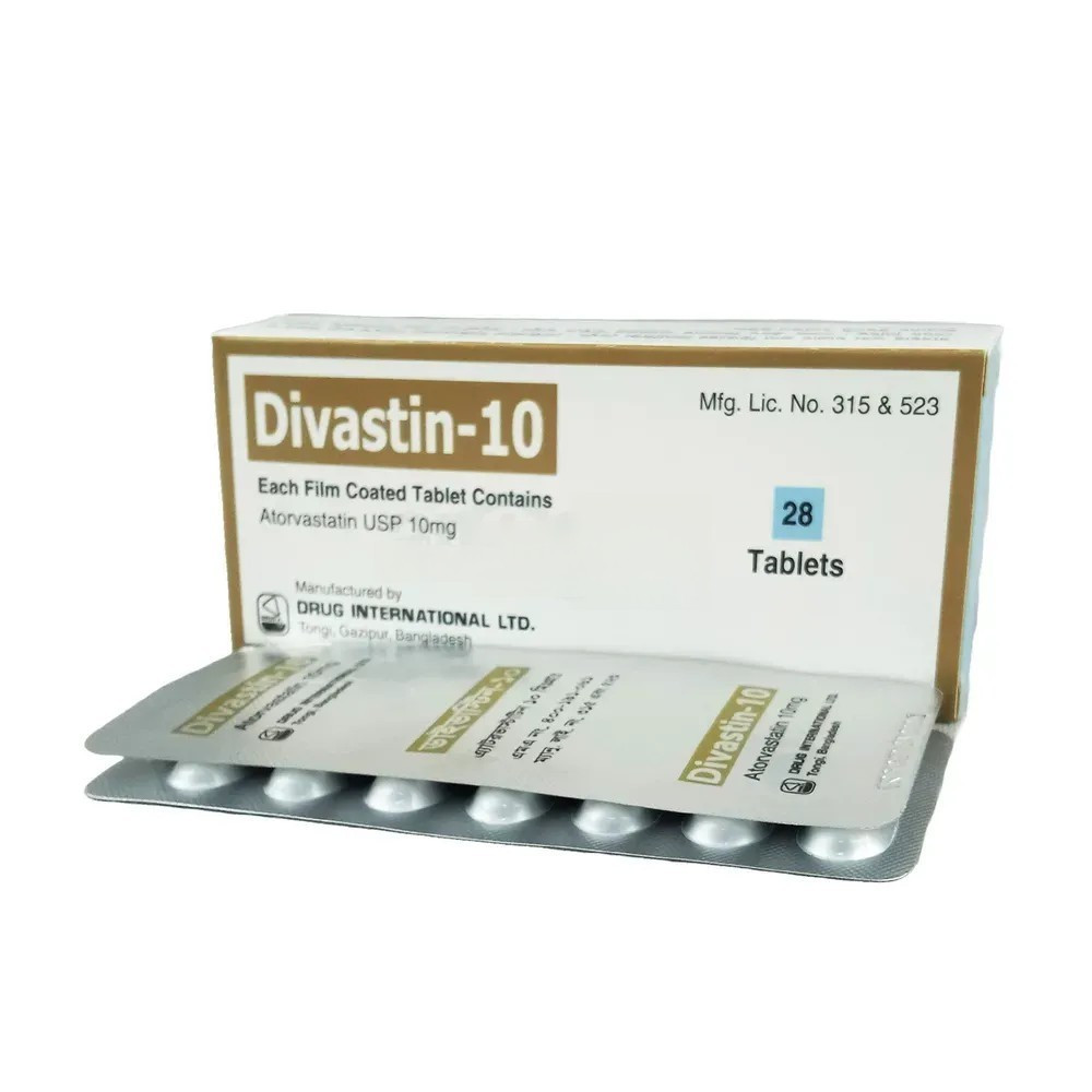 Pack Image: Divastin 10 mg Tablet (2 x 14)