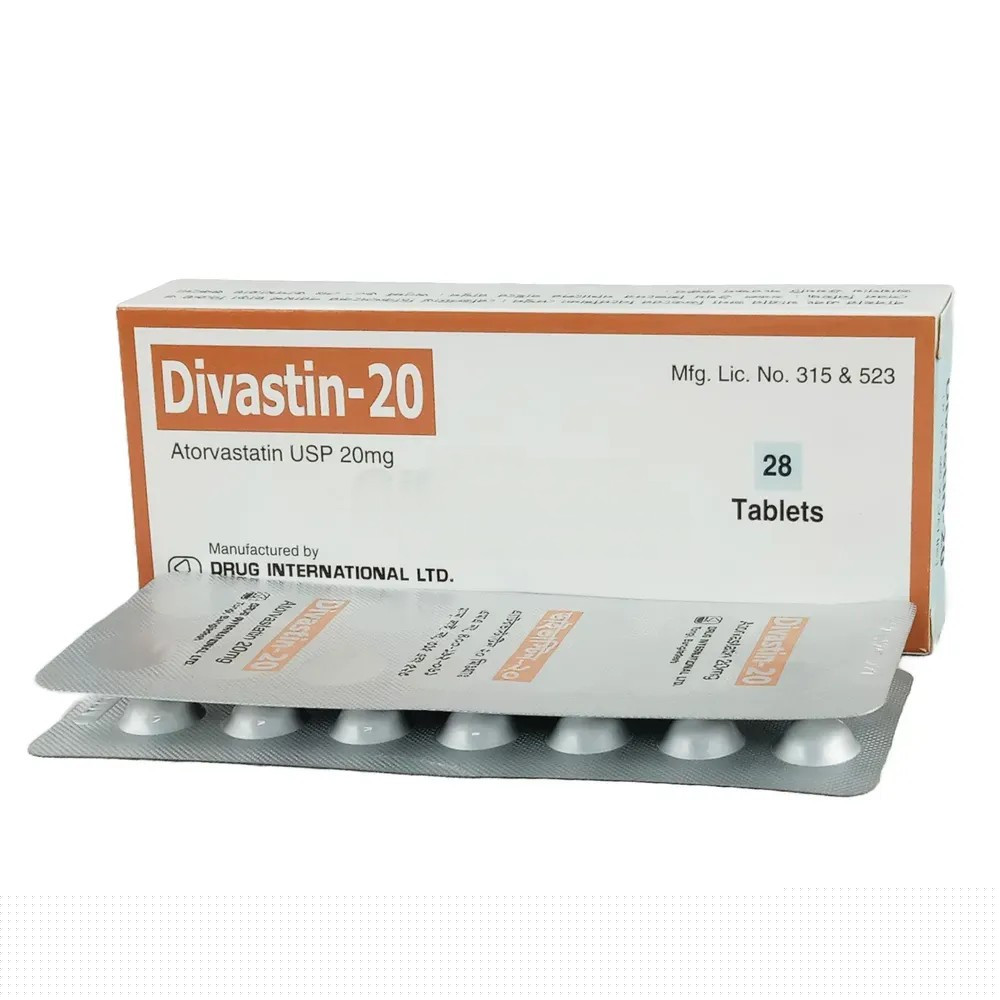 Pack Image: Divastin 20 mg Tablet (2 x 14)