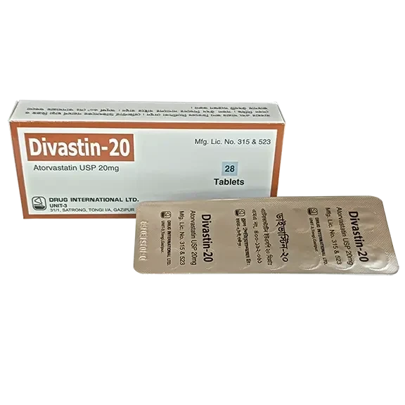 Pack Image: Divastin 20 mg Tablet (2 x 14)
