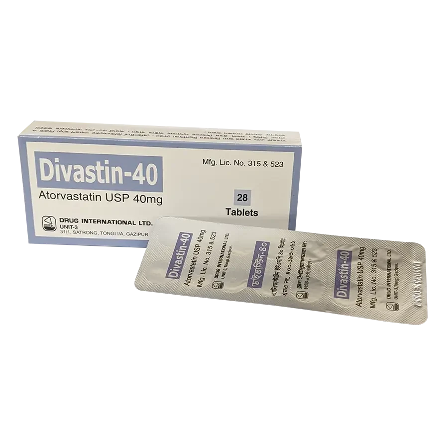 Pack Image: Divastin 40 mg Tablet (2 x 14)