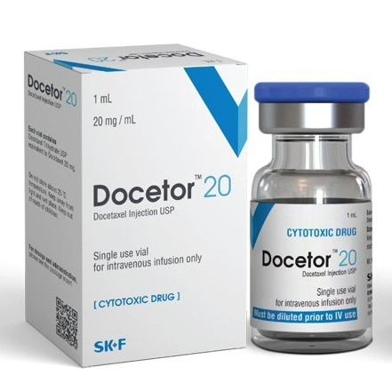 Pack Image: Docetor 20 mg Injection (20 mg vial)