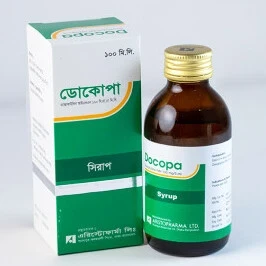 Pack Image: Docopa 100 mg Syrup (100 ml bottle)