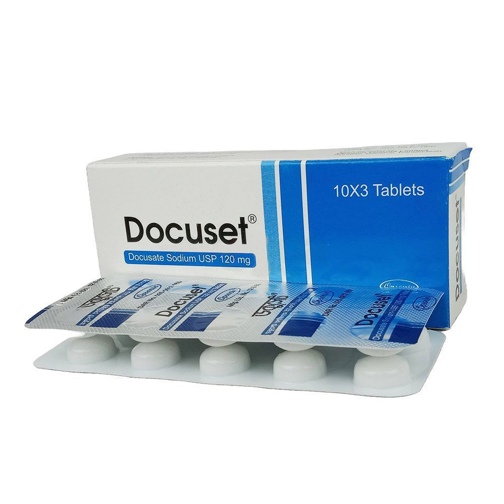 Pack Image: Docuset 120 mg Tablet (3 x 10)