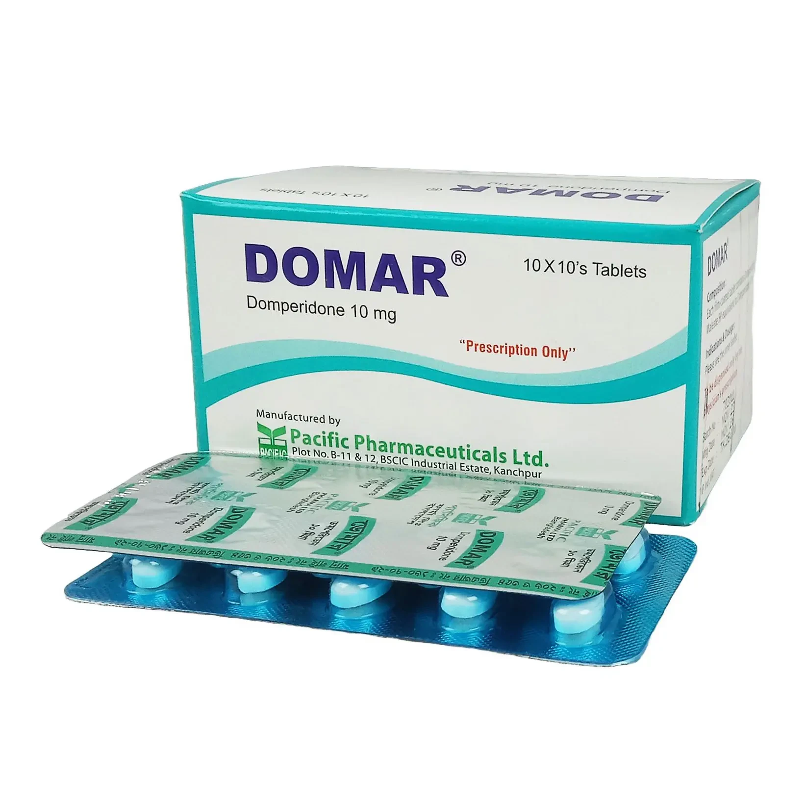 Pack Image: Domar 10 mg Tablet (10 x 10)