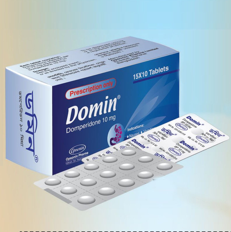 Pack Image: Domin 10 mg Tablet (10 x 15)