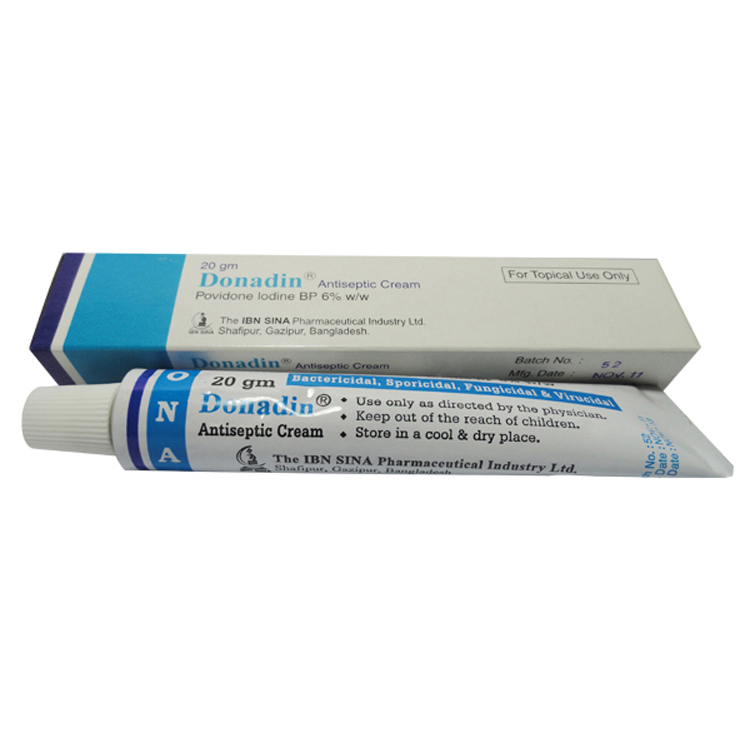 Pack Image: Donadin 6% w Cream (20 gm tube)