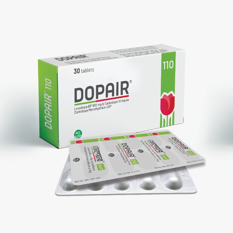 Pack Image: Dopair 100 mg Tablet (3 x 10)
