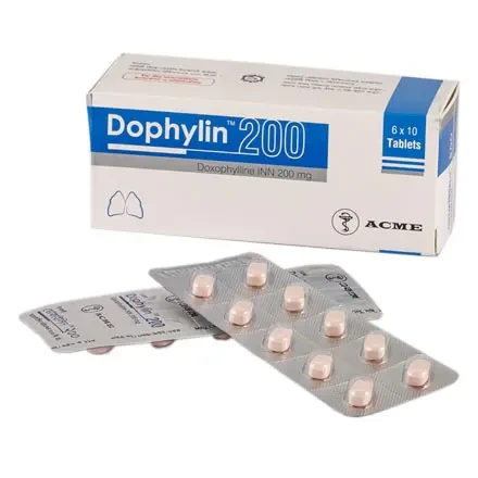 Pack Image: Dophylin 200 mg Tablet (6 x 10)