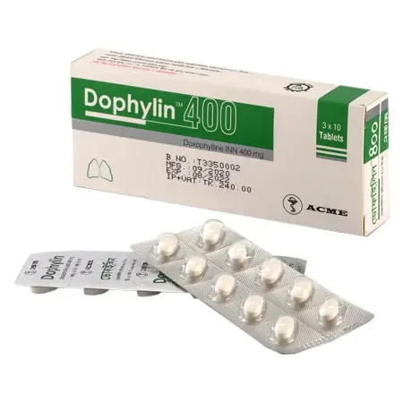 Pack Image: Dophylin 400 mg Tablet (3 x 10)
