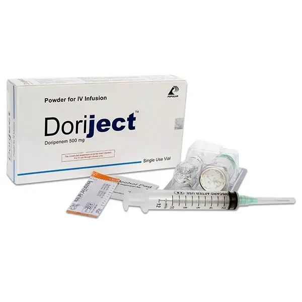 Pack Image: Doriject 500 mg Injection (500 mg vial)
