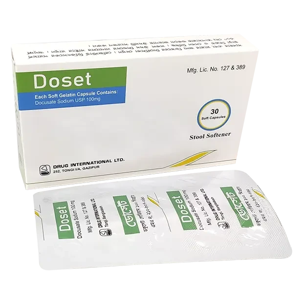 Pack Image: Doset 100 mg Capsule (3 x 10)