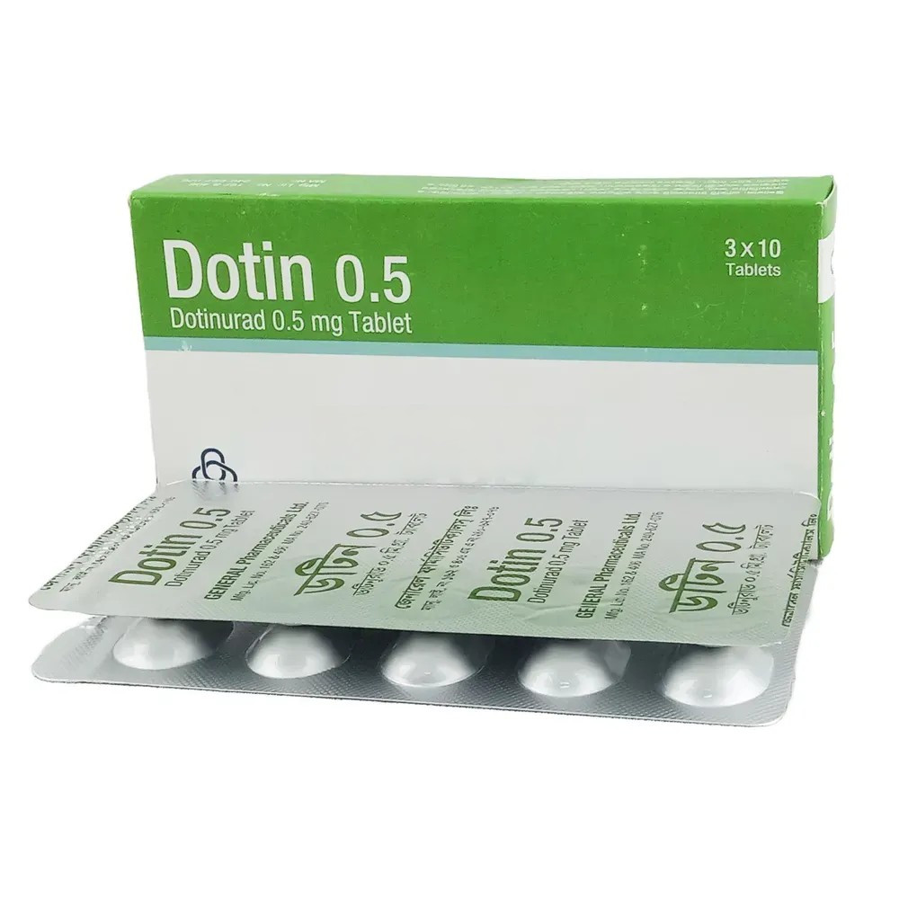 Pack Image: Dotin 0.5 mg Tablet (3 x 10)