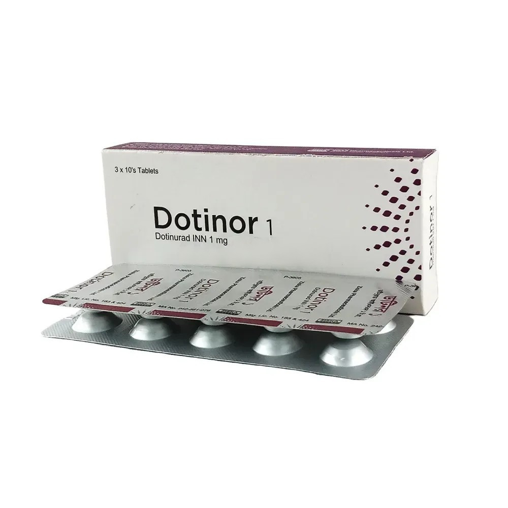Pack Image: Dotinor 1 mg Tablet (3 x 10)