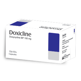 Pack Image: Doxicline 100 mg Capsule (10 x 10)