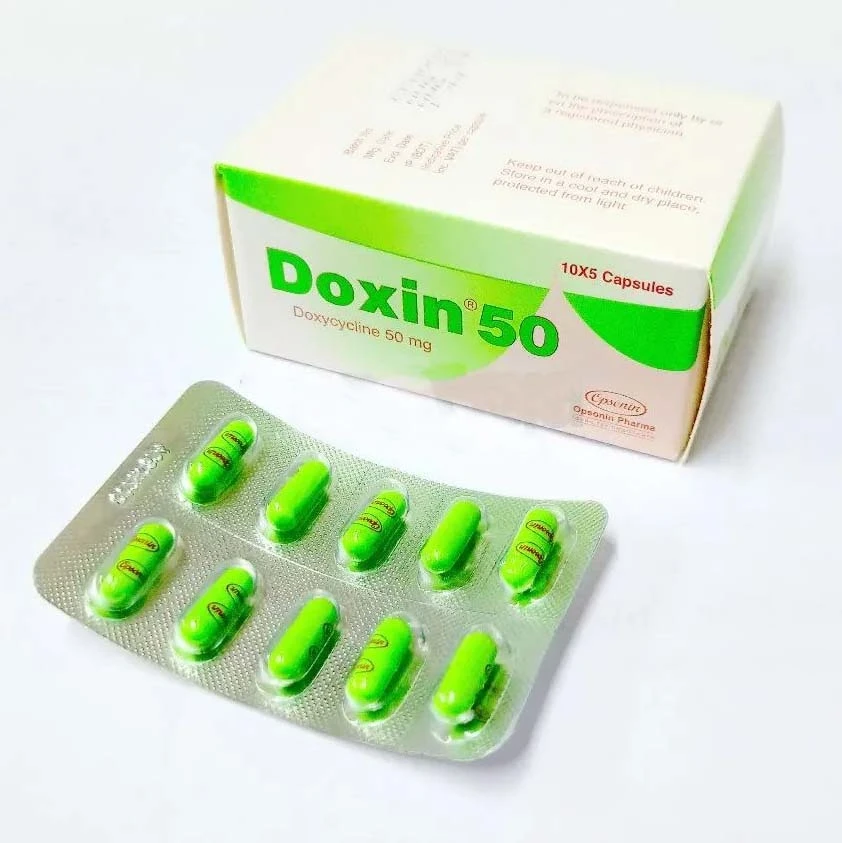 Pack Image: Doxin 50 mg Capsule (5 x 10)