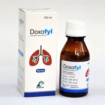 Pack Image: Doxofyl 100 mg Syrup (100 ml bottle)