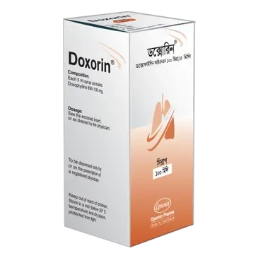 Pack Image: Doxorin 100 mg Syrup (100 ml bottle)